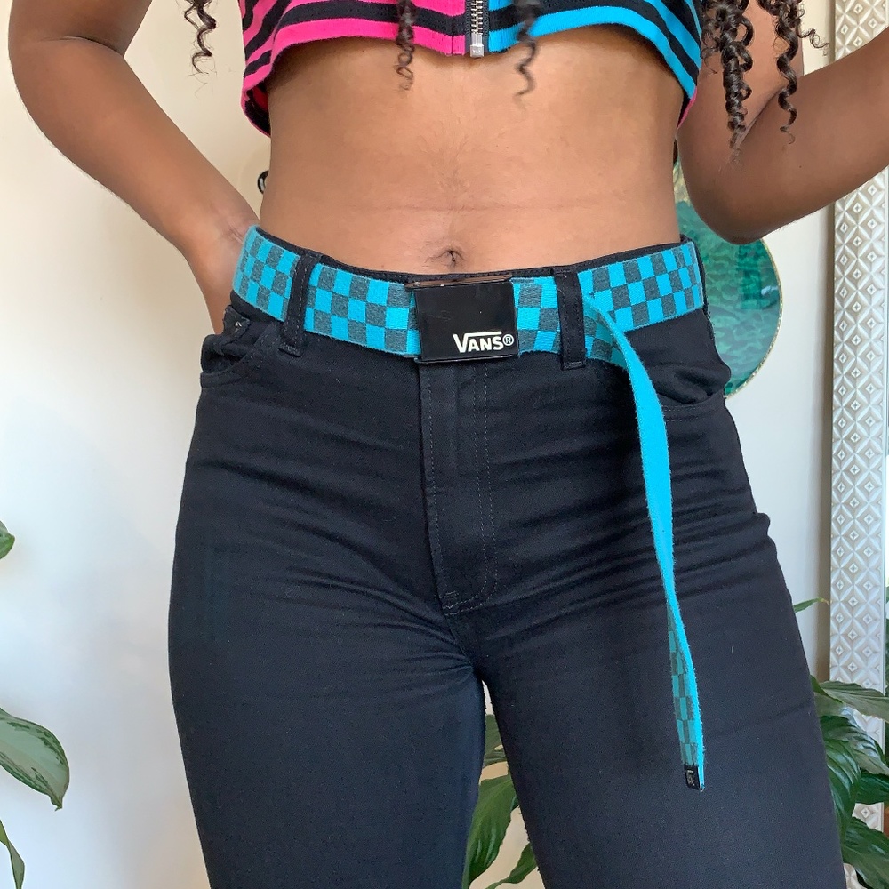 Vans Blue Checkered Y2K Belt